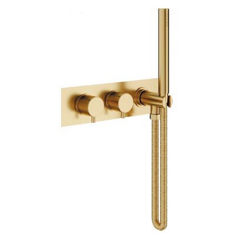 Nordic Artist, 2 Outlet Valve, BathFill & Shower, Brushed Brass Nordic Artist, 2 Outlet Valve, BathFill & Shower, Brushed Brass
