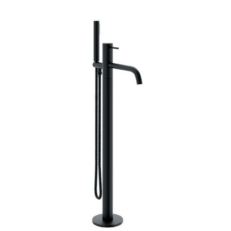Nordic Artist, Floor Mounted Matt Black Bath Filler Nordic Artist, Floor Mounted Matt Black Bath Filler