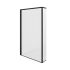 Nordic Nature, Shower Screen, Matt Black, 1400x850mm Nordic Nature, Shower Screen, Matt Black, 1400x850mm